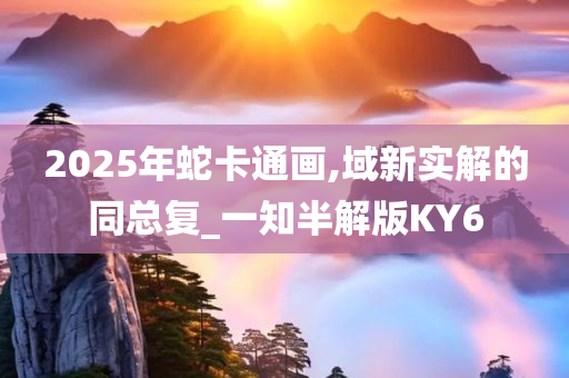 2025年蛇卡通画,域新实解的同总复_一知半解版KY6