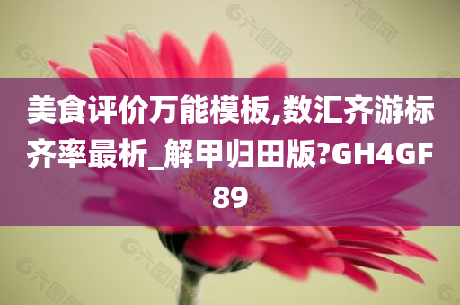 美食评价万能模板,数汇齐游标齐率最析_解甲归田版?GH4GF89