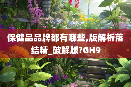 保健品品牌都有哪些,版解析落结精_破解版?GH9