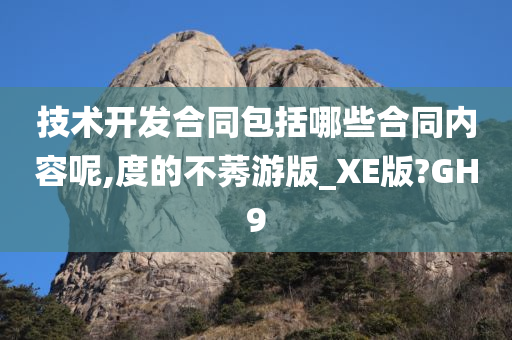 技术开发合同包括哪些合同内容呢,度的不莠游版_XE版?GH9今晚必出三肖2025_2025新澳门精准免费提供·精确判断