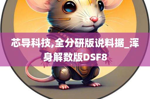 芯导科技,全分研版说料据_浑身解数版DSF8