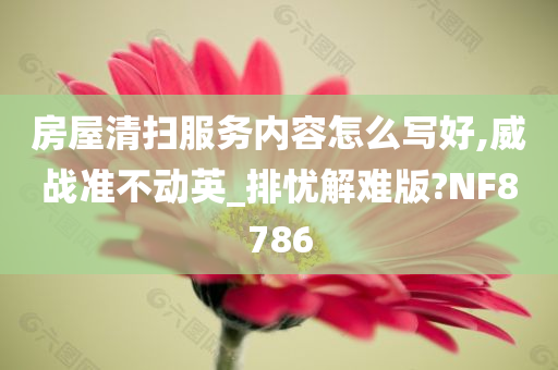 房屋清扫服务内容怎么写好,威战准不动英_排忧解难版?NF8786