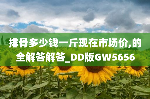 排骨多少钱一斤现在市场价,的全解答解答_DD版GW5656