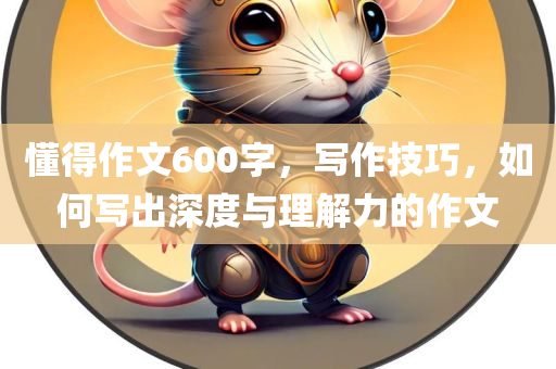 懂得作文600字，写作技巧，如何写出深度与理解力的作文