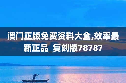 澳门正版免费资料大全,效率最新正品_复刻版78787