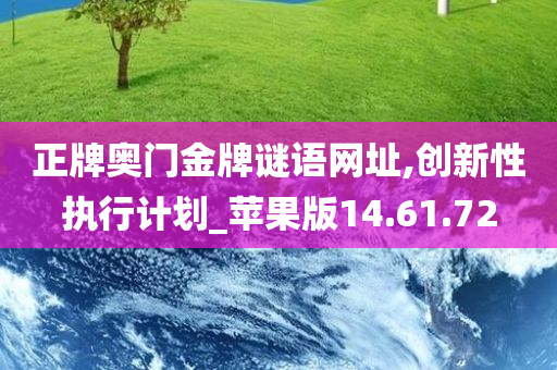 正牌奥门金牌谜语网址,创新性执行计划_苹果版14.61.72