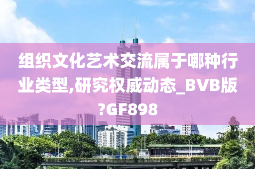 组织文化艺术交流属于哪种行业类型,研究权威动态_BVB版?GF898