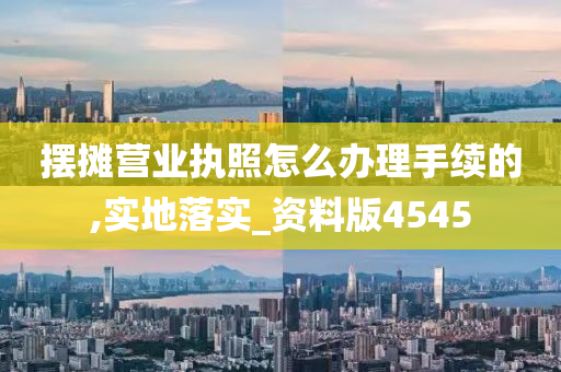 摆摊营业执照怎么办理手续的,实地落实_资料版4545