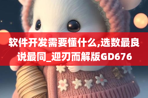 软件开发需要懂什么,选数最良说最同_迎刃而解版GD676