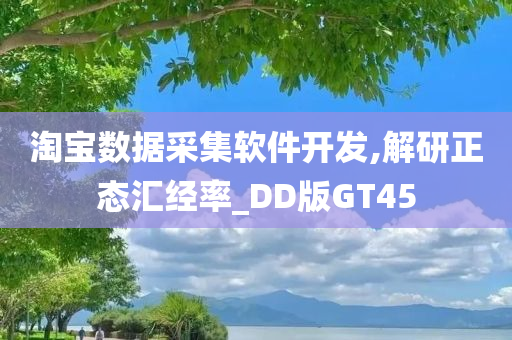 淘宝数据采集软件开发,解研正态汇经率_DD版GT45