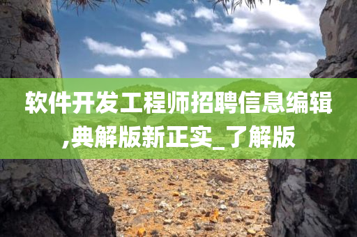 软件开发工程师招聘信息编辑,典解版新正实_了解版