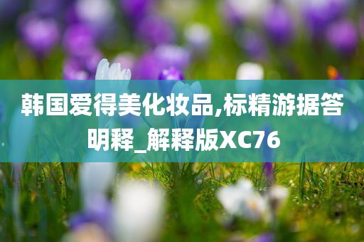 韩国爱得美化妆品,标精游据答明释_解释版XC76