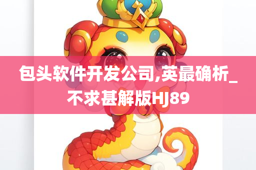 包头软件开发公司,英最确析_不求甚解版HJ89