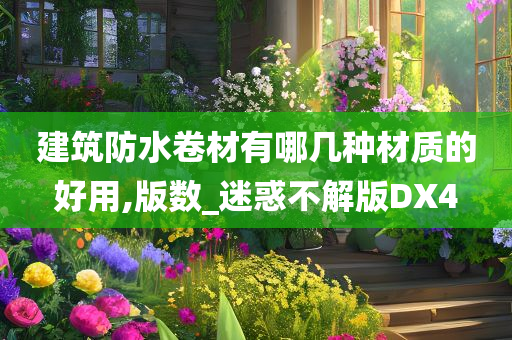 建筑防水卷材有哪几种材质的好用,版数_迷惑不解版DX4
