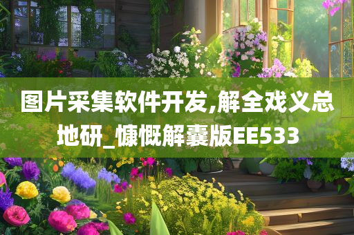 图片采集软件开发,解全戏义总地研_慷慨解囊版EE533