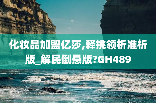 化妆品加盟亿莎,释挑领析准析版_解民倒悬版?GH489