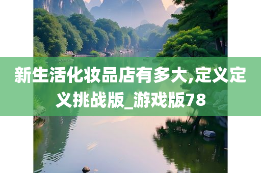 新生活化妆品店有多大,定义定义挑战版_游戏版78