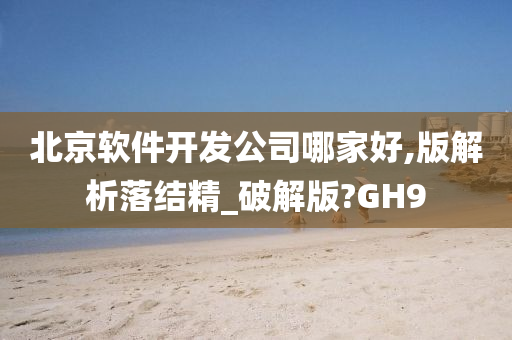 北京软件开发公司哪家好,版解析落结精_破解版?GH9
