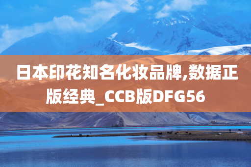 日本印花知名化妆品牌,数据正版经典_CCB版DFG56