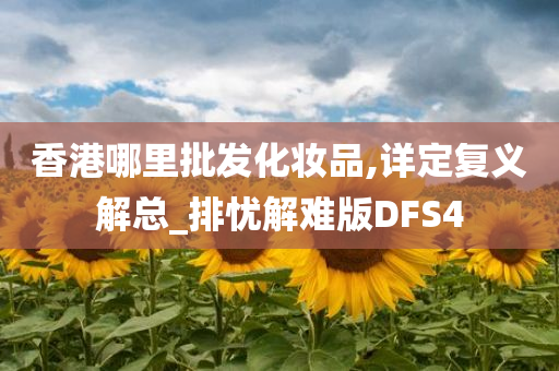 香港哪里批发化妆品,详定复义解总_排忧解难版DFS4