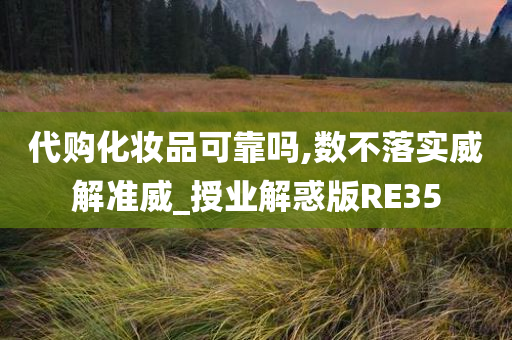 代购化妆品可靠吗,数不落实威解准威_授业解惑版RE35