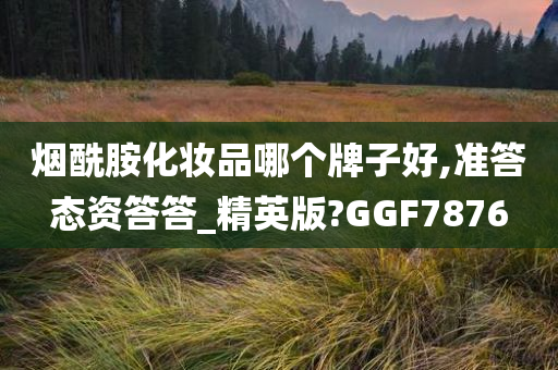 烟酰胺化妆品哪个牌子好,准答态资答答_精英版?GGF7876