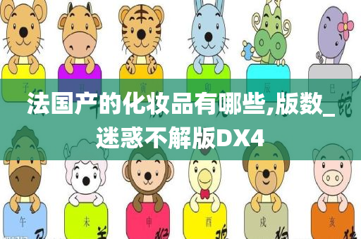 法国产的化妆品有哪些,版数_迷惑不解版DX4