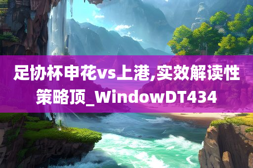 足协杯申花vs上港,实效解读性策略顶_WindowDT434