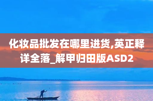 化妆品批发在哪里进货,英正释详全落_解甲归田版ASD2