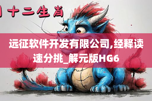 远征软件开发有限公司,经释读速分挑_解元版HG6
