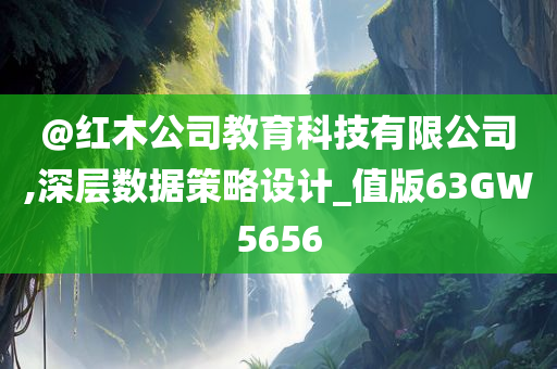 @红木公司教育科技有限公司,深层数据策略设计_值版63GW5656