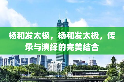 杨和发太极，杨和发太极，传承与演绎的完美结合