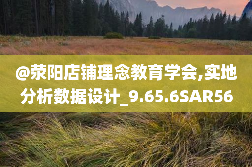 @荥阳店铺理念教育学会,实地分析数据设计_9.65.6SAR56