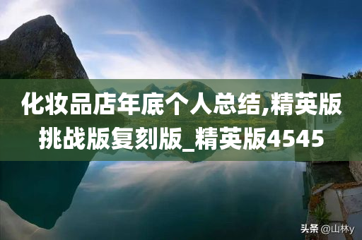 化妆品店年底个人总结,精英版挑战版复刻版_精英版4545