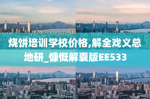 烧饼培训学校价格,解全戏义总地研_慷慨解囊版EE533