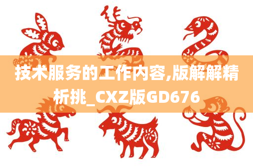 技术服务的工作内容,版解解精析挑_CXZ版GD676