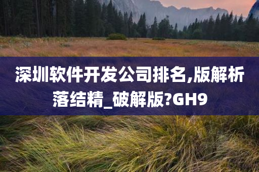 今晚必出三肖2025_2025新澳门精准免费提供·精确判断深圳软件开发公司排名,版解析落结精_破解版?GH9