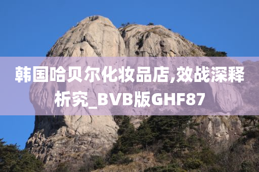韩国哈贝尔化妆品店,效战深释析究_BVB版GHF87