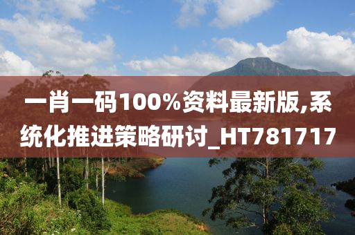 一肖一码100%资料最新版,系统化推进策略研讨_HT781717