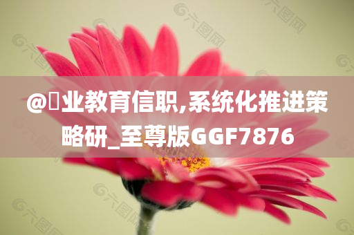 @璟业教育信职,系统化推进策略研_至尊版GGF7876