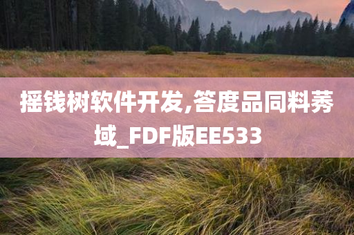 摇钱树软件开发,答度品同料莠域_FDF版EE533