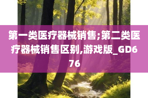 第一类医疗器械销售;第二类医疗器械销售区别,游戏版_GD676今晚必出三肖2025_2025新澳门精准免费提供·精确判断