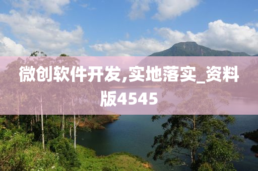 微创软件开发,实地落实_资料版4545