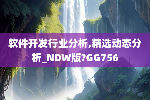 软件开发行业分析,精选动态分析_NDW版?GG756