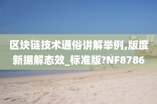 区块链技术通俗讲解举例,版度新据解态效_标准版?NF8786