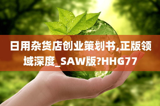 日用杂货店创业策划书,正版领域深度_SAW版?HHG77