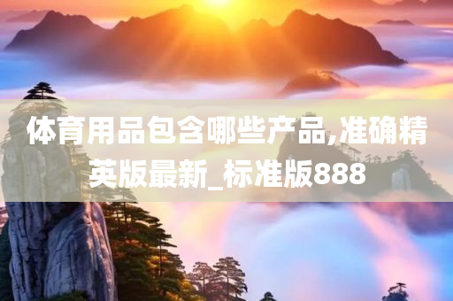 体育用品包含哪些产品,准确精英版最新_标准版888