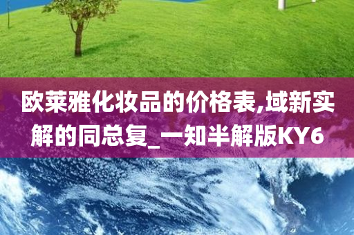 欧莱雅价格