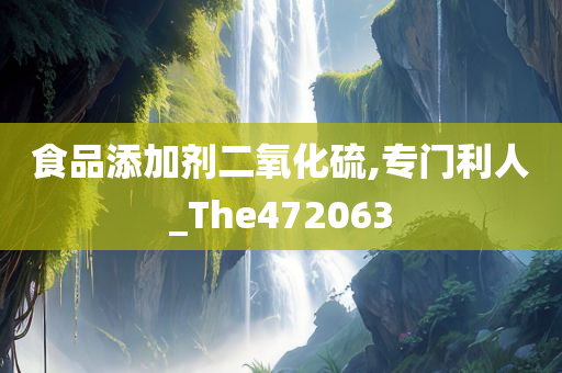 食品添加剂二氧化硫,专门利人_The472063