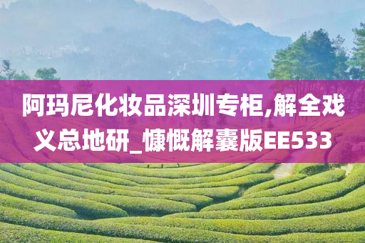 阿玛尼化妆品深圳专柜,解全戏义总地研_慷慨解囊版EE533
